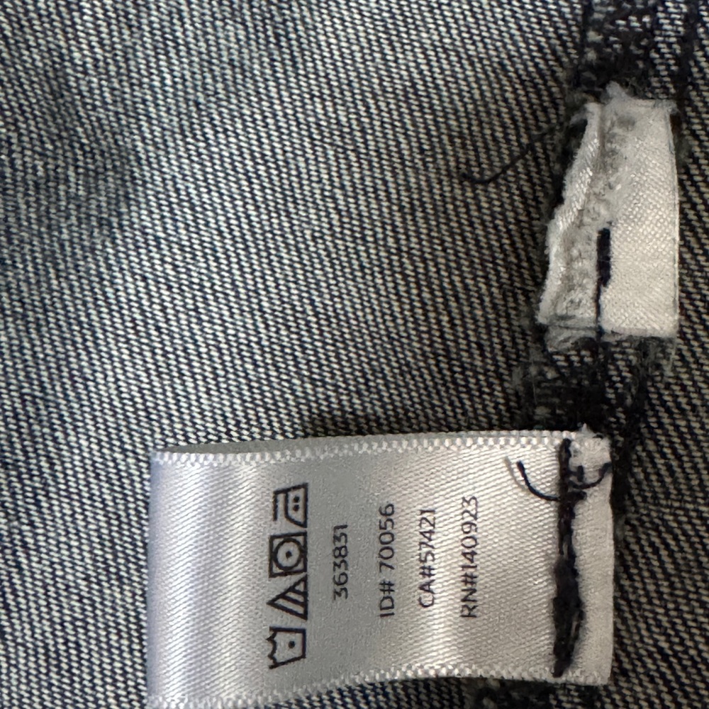 LOFT Dark Indigo Denim Jacket with Chest Pockets - Picture 3 of 7